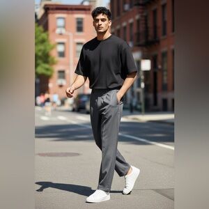 Perry Ellis Portfolio Gray Dress Pants SO5084